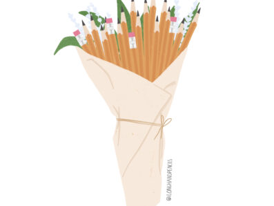 Pencil Bouquet Sticker